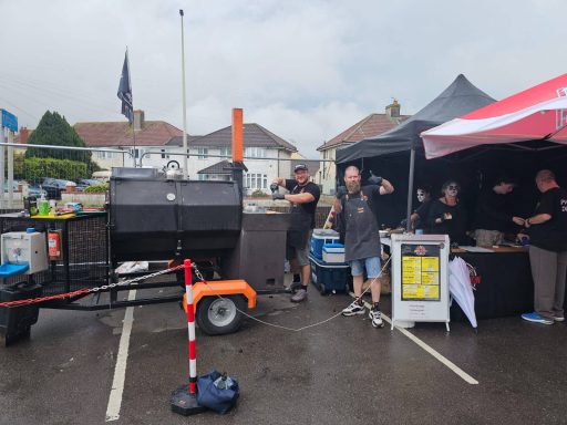 BBQ set up for pop up event