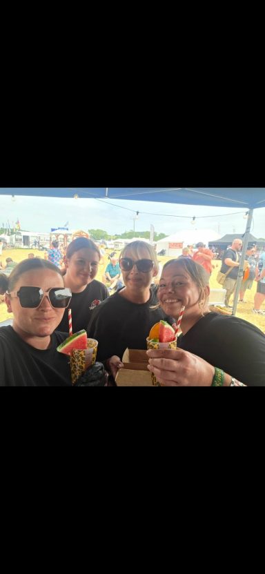 Pop up catering for festival in Somerset, South west England